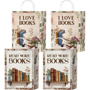 B0FC2W6XCX.jpg Wxiben Book Themed Party Favor Bags - 16 Pcs Reading Decor