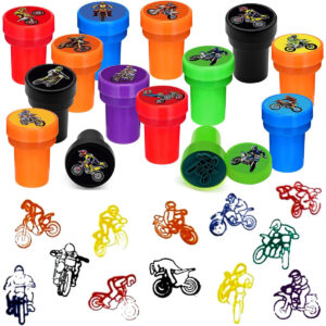 B0DB6B814V.jpg 24 PCS Dirt Bike Stampers for Motocross Party Favors