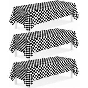 B0CSND44BR.jpg Black and White Checkered Tablecloths for Race Car Parties