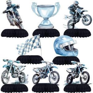 B0DCG8WW7T.jpg Dirt Bike Honeycomb Centerpieces for Motocross Party Decor