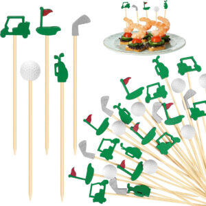 B0G5Y7G4M3.jpg Aodaer 200pc Golf Themed Bamboo Cocktail Picks for Appetizers