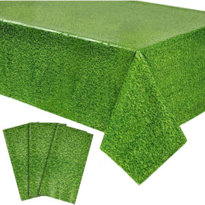 B08BRF1956.jpg Sparkle and Bash Plastic Grass Tablecloth for Golf Parties