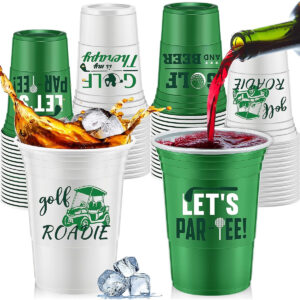 B0CJ9JPWPY.jpg 48-Piece Golf Theme 16 oz Disposable Plastic Party Cups