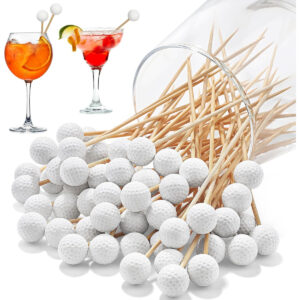 B0DM21Q1WW.jpg Aodaer 100-Piece Golf Toothpicks for Appetizers and Drinks