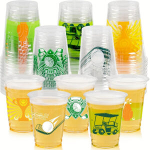 B0D3BTH2DH.jpg GuassLee 50 Pack Golf Ball Party Cups - 12oz Clear Drinkware