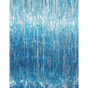 B0794WD8T4.jpg Light Blue Metallic Foil Fringe Curtain for Fishing Party Decor