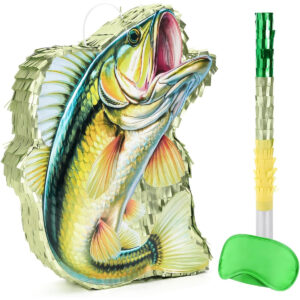 B0DKX5JSJ1.jpg WERNNSAI Fish Piñata for Under the Sea Fishing Party Games