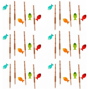 B01LLSM4L2.jpg Little Fisherman Fishing Pole Cake Toppers - 25 Piece Set