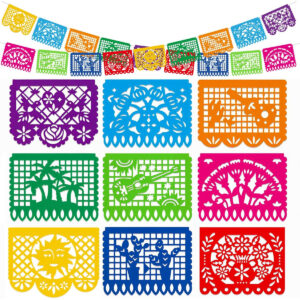 B07V228P3Y.jpg 18ft Mexican Papel Picado Banner for Fiesta Party Decorations