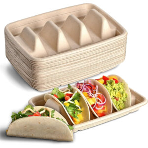 B0C6PWN8YL.jpg 24-Piece Disposable Taco Holder Trays for Fiesta Party Serving