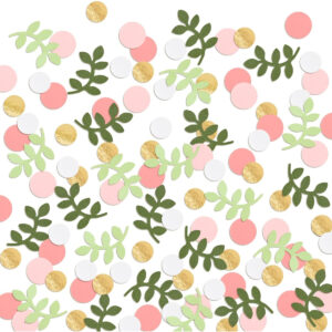 B09Y555N4B.jpg Boho Eucalyptus & Gold Confetti for Party Table Decorations