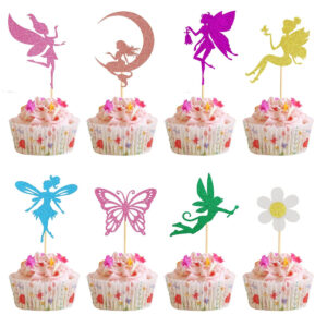 B0CKRWM7QR.jpg 24-Piece Fairy Cupcake Toppers for Party Cake Decorations
