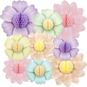 B0DM1ZVLTX.jpg Paper Jazz 9PCS Paper Flower & Butterfly Fairy Party Decor