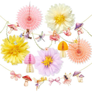 B0GD6D1S17.jpg Fairy First Birthday Decorations: Enchanted Forest Party Decor