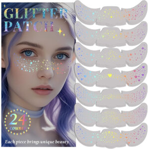 B0F7RD7SDZ.jpg 24pcs Holographic Glitter Freckle Patches for Fairy Makeup