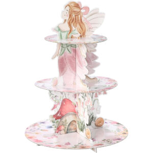 B0F5WCZH3P.jpg 3-Tier Fairy Cupcake Stand for Kids Birthday Party Decorations