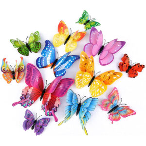 B09YY1D5T7.jpg OPSEAM 3D Butterfly Wall Decor for Fairy Party Backdrops