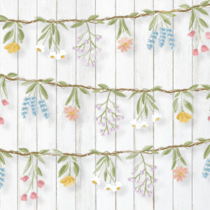B0DBV9YQN4.jpg Wildflower Garland Banner for Fairy Tale Party Decorations