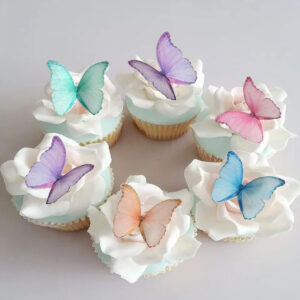 B0932TR3HD.jpg GEORLD 48-Piece Edible Wafer Paper Butterfly Cake Toppers