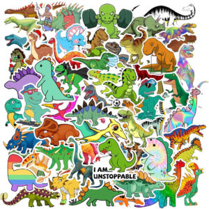 B09JSHC9HH.jpg 100PCS Dinosaur Stickers for Kids Party Favors and Decor