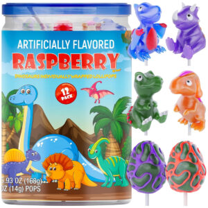B0CMYP3TJR.jpg Dinosaur Lollipops 12-Pack for Dinosaur Party Favors