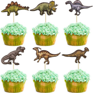 B0B59GXGGC.jpg 36Pcs Dinosaur Cupcake Toppers for Kids Birthday Party Decor
