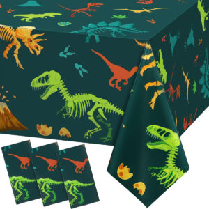 B0BX3THH88.jpg Dinosaur Plastic Tablecloths for Birthday Party Decorations