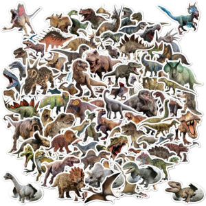 B0CSDLQRYK.jpg 100pcs Jurassic Dinosaur Vinyl Stickers for Party Decor