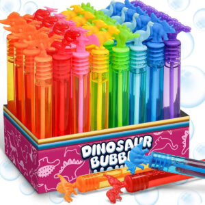 B0BLC1BNV7.jpg 32-Pack Dinosaur Bubble Wands for Kids Party Favors