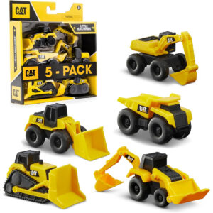 B07T14FKRR.jpg Cat Construction Little Machines 5-Pack for Cake Toppers