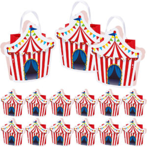 B0F4QXZRBD.jpg 12 Pcs Circus Party Favor Bags for Carnival Birthday Parties