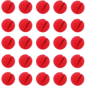 B076BBT69Q.jpg 25-Piece Red Circus Clown Noses for Costume Parties and Events