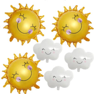 B0BPMBLZT7.jpg Sun and Cloud Foil Balloon Set for Christian Theme Parties