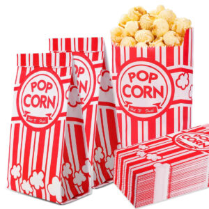 B0CT2YVSN2.jpg VOISEN 1oz Paper Popcorn Bags for Circus Theme Parties (100pk)
