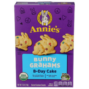 B07K77W6D1.jpg Annie's Organic Birthday Cake Bunny Grahams Kids Snacks 7.5oz