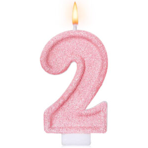 B0FMS78R2K.jpg Cute Number 2 Bunny Birthday Cake Candle for Party Decor