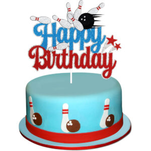 B0BCK3FVRX.jpg Bowling Happy Birthday Cake Topper for Sports Party Decor