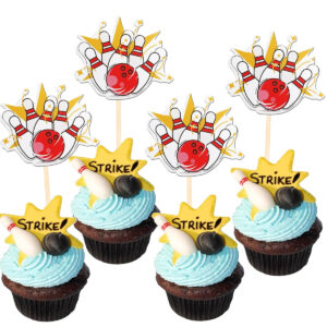 B0D2LSLWQ5.jpg 36 Pcs Bowling Themed Cupcake Toppers for Birthday Parties