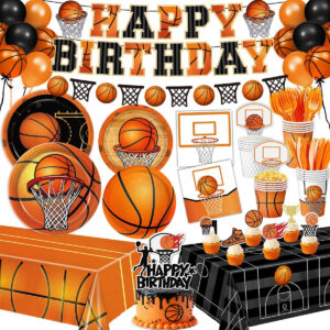B0FSPYNQQS.jpg Basketball Birthday Party Decorations Set for 24 Guests