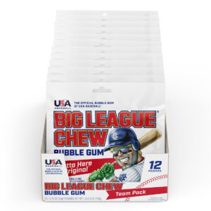 B00BPXN10C.jpg Big League Chew Original Bubble Gum 12-Pack for Baseball Teams