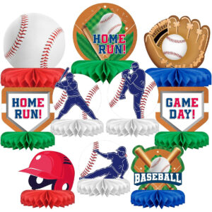 B0CWGWQ1GW.jpg Baseball Honeycomb Centerpieces for Birthday Party Tables