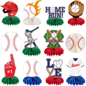 B0FD3CJ9WC.jpg 12-Piece Baseball Honeycomb Centerpieces for Sports Party Decor