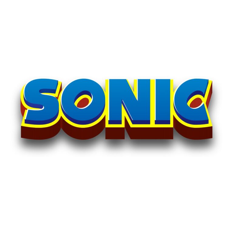 Sonic 3D Logo Generator text generator preview