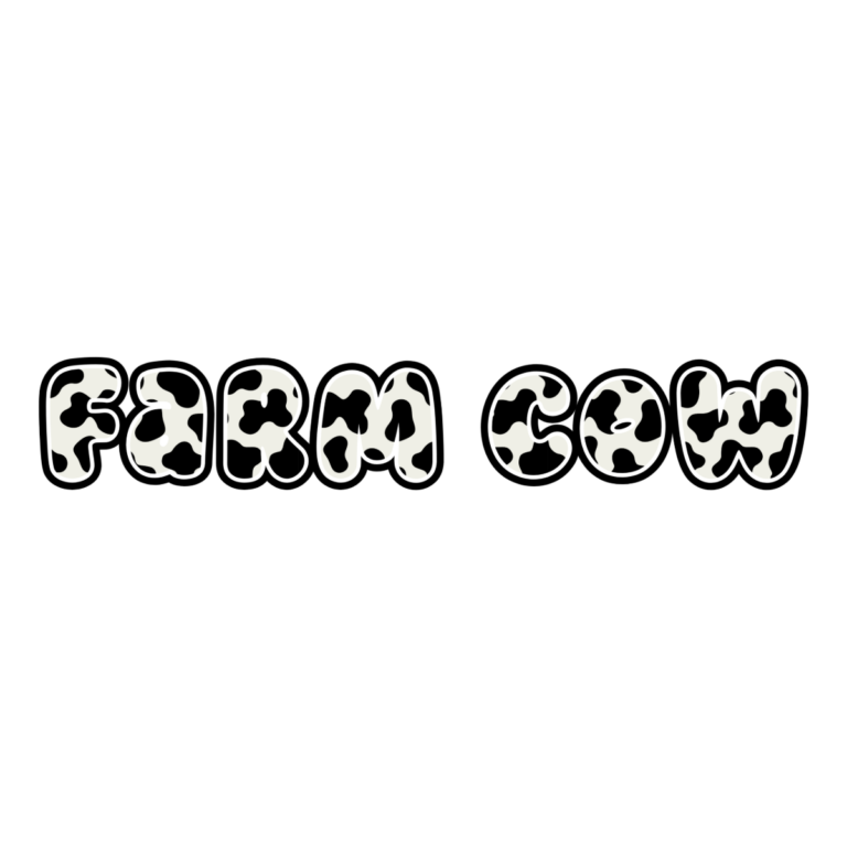 Farm Cow Pattern Font Generator text generator preview
