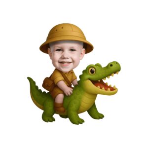 Custom Crocodile Safari Mustard Safari Outfit Face Cutout – Original Custom Crocodile Safari Mustard Safari Outfit Face Cutout design preview