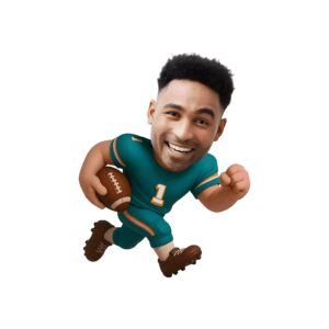 Custom Teal-Uniform Football Ball Carrier Face Cutout – Original Custom Teal-Uniform Football Ball Carrier Face Cutout design preview