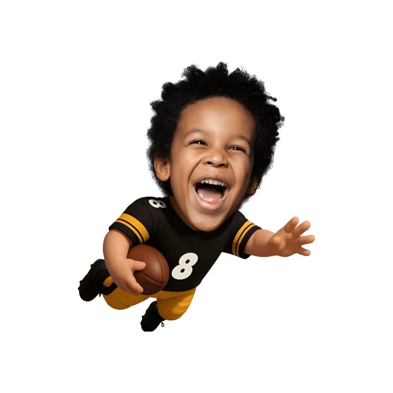 Custom Black Number 8 Diving Ball Carrier Face Cutout – Original Custom Black Number 8 Diving Ball Carrier Face Cutout design preview