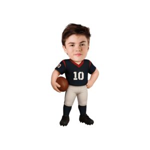 Custom Black-And-Red Number 10 Football Player Face Cutout – Original Custom Black-And-Red Number 10 Football Player Face Cutout design preview