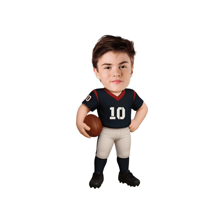 Custom Black-And-Red Number 10 Football Player Face Cutout – Original Custom Black-And-Red Number 10 Football Player Face Cutout design preview