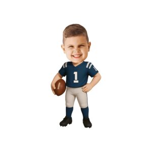 Custom Navy Number 1 Football Player Face Cutout – Original Custom Navy Number 1 Football Player Face Cutout design preview